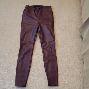 White House Black Market Faux Leather Runway Leggings